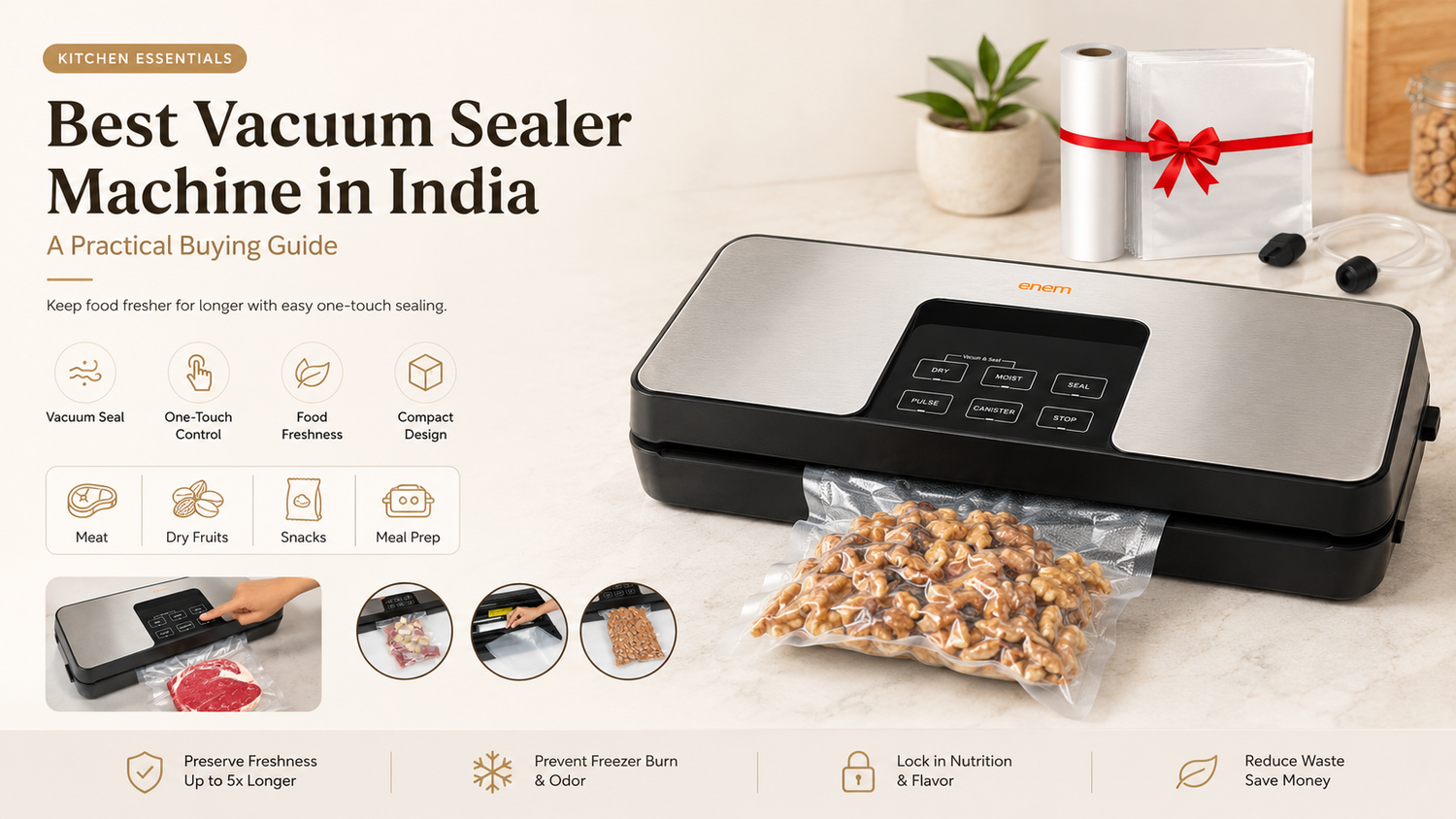 Best Vacuum Sealer for Home in India: A Simple Guide to Food Storage and Freshness