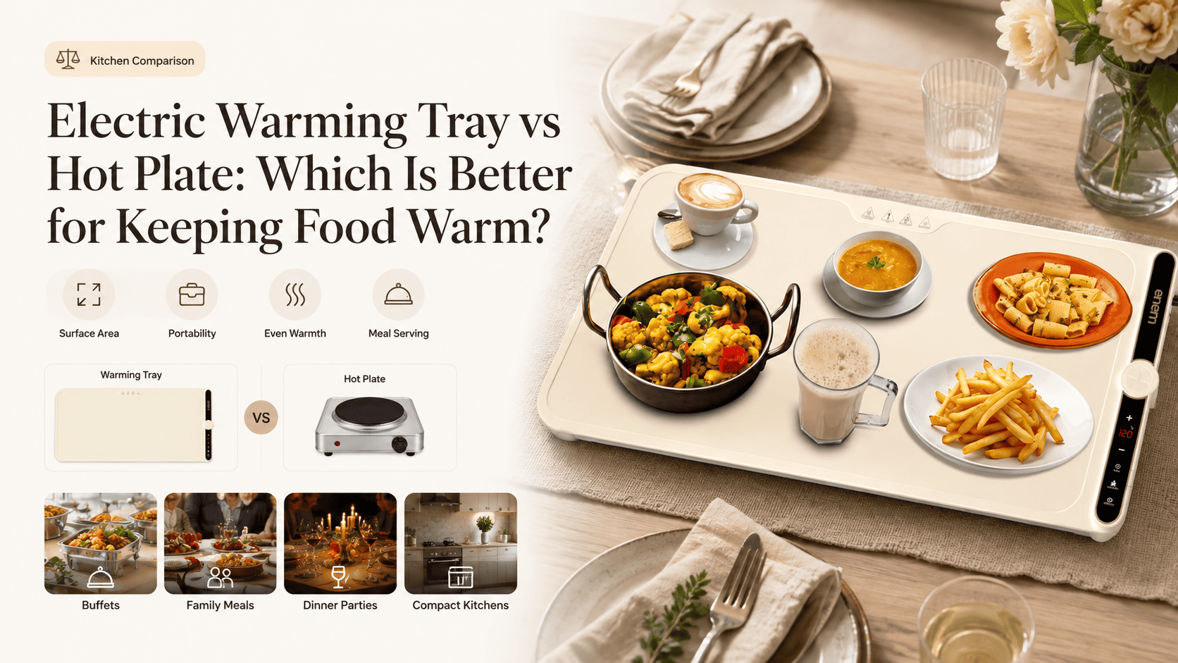 Electric Warming Tray vs Hot Plate: Which Is Better?