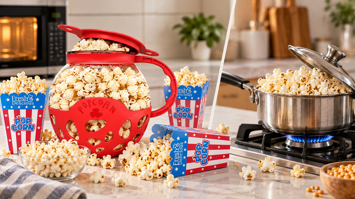 Microwave Popcorn Maker vs Stovetop Popcorn