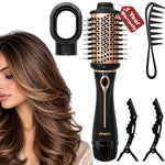 enem 3-in-1 Hot Air Brush, 1.5 Inch Barrel Hair Dryer, Hair Straightener & Volumizer, 1200W Blow Dryer Styling Tool for Hairs for Girls & Womens
