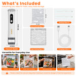 ENEM Vacuum Sealer Machine for Packing, Sealing Machine for Food Packets, with 1 Year Warranty & Full Customer Support from Enem, With 30 Reusable Vacuum Bags