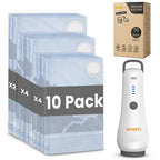 Enem Vacuum Bags For Clothes With Portable Pump | Pack of 10 (2 Large, 4 Medium, 4 Small) | Travel Vacuum Bags For Clothes | Wardrobe Organizer For Storage, 1 year Warranty from Enem