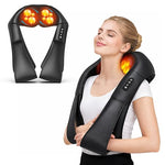 Enem Back Massager for Pain Relief, Back Massager with Compression, Wireless Portable Shiats Massage Machine, Electric Deep Tissue 4D Kneading Massage for Pain Relief and Muscle Relax