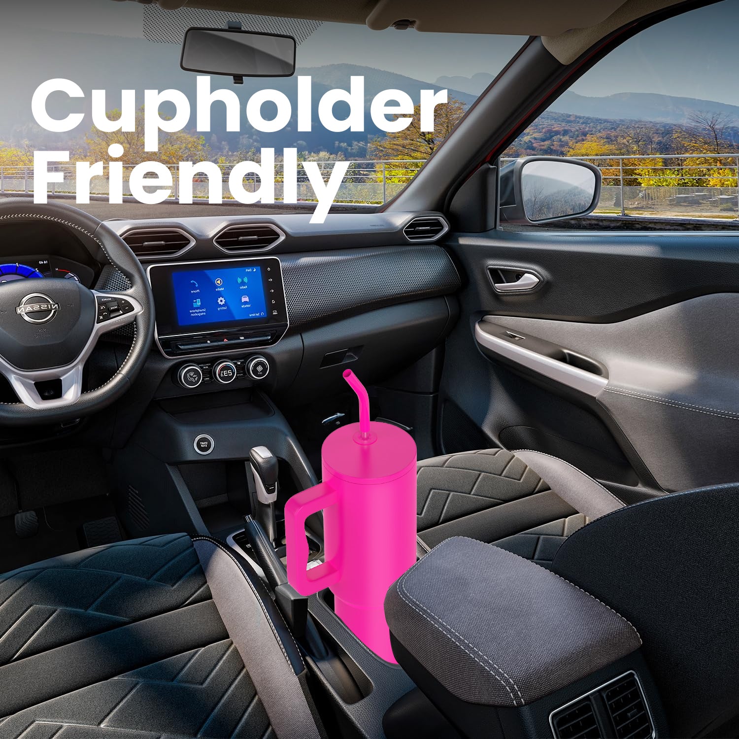 Enem Stainless Steel Majestic Pink Tumbler