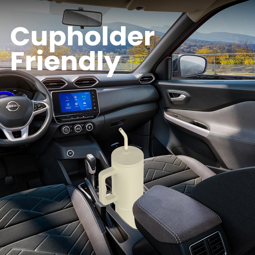 ENEM Stainless Steel Insulated Tumbler 1200ml – Leakproof Travel Mug | Minimal Latte