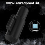 enem Tumbler, Alpha Black, Insulated Premium Stainless Steel Travel Mug with Handle, Lid & Straw, 1.2L for Coffee, Iced Tea, or Water