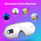 ENEM Eye Massager with Heat & Air Compression – Stress Relief, Reduce Eye Strain & Improve Sleep | Bluetooth Music
