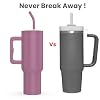 enem Tumbler, Rose Dusk, Insulated Premium Vacuum Leak Proof Tumblers, Stainless Steel Travel Mug with Handle, Lid & Straw, 1.2L Tumbler for Coffee, Iced Tea, or Water