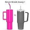 enem Tumbler, Candy Pop, Insulated Premium Vacuum Tumblers, Stainless Steel Travel Mug with Handle, Lid & Straw, 1.2L Tumbler for Coffee, Iced Tea, or Water
