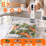ENEM Vacuum Sealer Machine for Packing, Sealing Machine for Food Packets, with 1 Year Warranty & Full Customer Support from Enem, With 30 Reusable Vacuum Bags