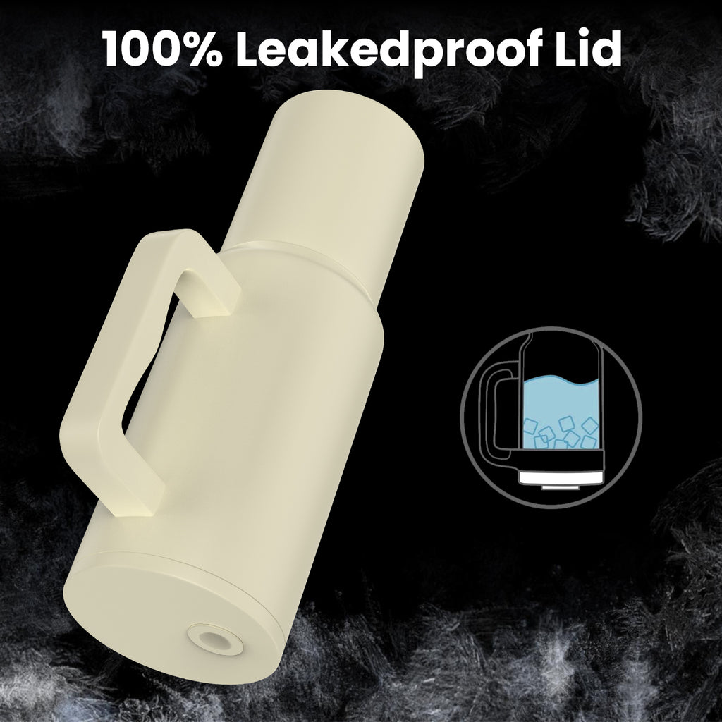 ENEM Stainless Steel Insulated Tumbler 1200ml – Leakproof Travel Mug | Minimal Latte