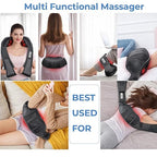 Enem Back Massager for Pain Relief, Back Massager with Compression, Wireless Portable Shiats Massage Machine, Electric Deep Tissue 4D Kneading Massage for Pain Relief and Muscle Relax