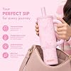 ENEM Stainless Steel Insulated Tumbler 1200ml – Travel Mug | Plugged Straw | Bowl Blush | With Accessories