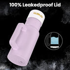 enem Tumbler, Lavender Dream, Tumbler with Metal Straw, Sipper, with Lid Leak Proof, 1 Metal Ice Cube, 1 Copper Spring (Tamba), Base Protector, Mug Travel, 1.2L