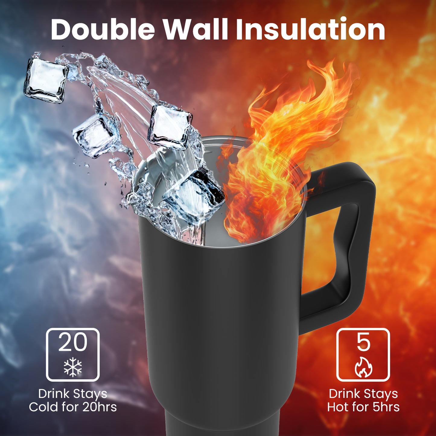 Enem Stainless Steel Black Tumbler