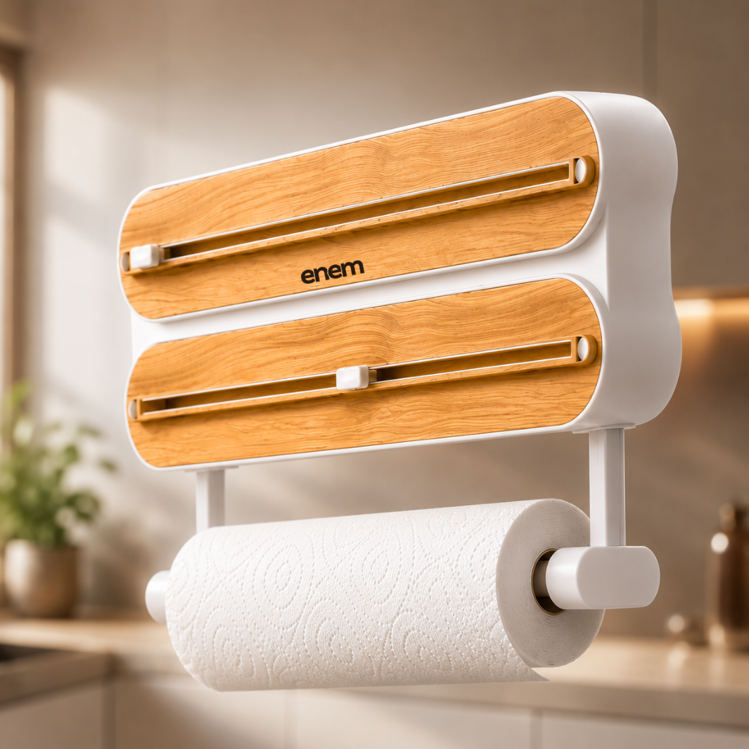 Enem 3 in 1 Cling Wrap Dispenser with Cutter