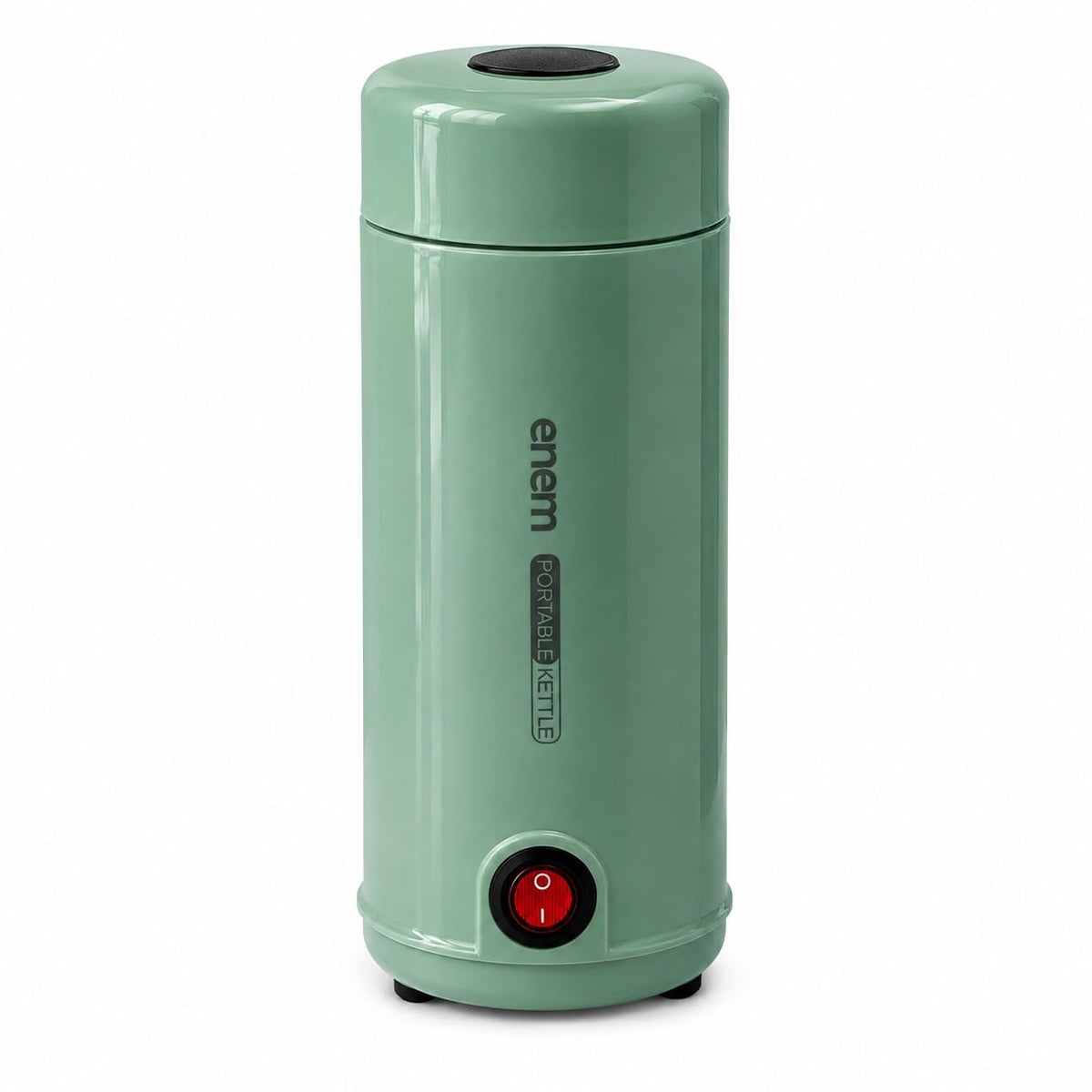 Enem Portable Electric Kettle 350ml, Mini Travel Kettle Food Grade Stainless Steel, Double Wall Insulation, Auto Shut-Off & Dry Boil Protection, Office, Travel & Home, Sage Green