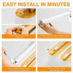 Enem Foil Paper Cutter and Holder, 4 in 1 Cling Wrap Dispenser with Cutter, Magnetic Paper Towel Holder, with 1 Year Warranty & Customer Support from Enem (Magnetic Dispenser Wooden)