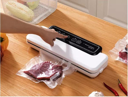 Enem Medium Vacuum Sealer (White), with Free 10 Pouches