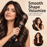 enem 3-in-1 Hot Air Brush, 1.5 Inch Barrel Hair Dryer, Hair Straightener & Volumizer, 1200W Blow Dryer Styling Tool for Hairs for Girls & Womens