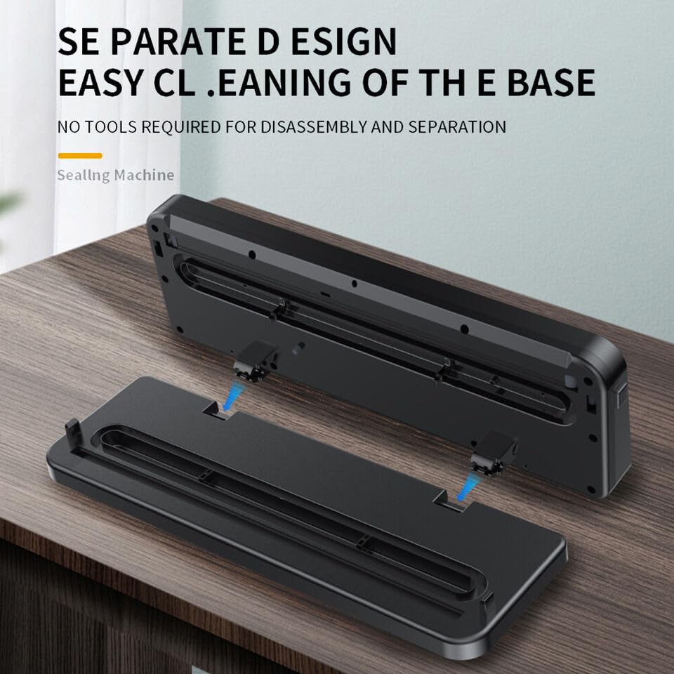 ENEM Vacuum Sealer Machine for Packing, Sealing Machine for Food Packets, 65kpa Automatic Packet Sealer Machine, with 1 Year Warranty from Enem, With 10 Vacuum Pouches