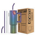 ENEM Stainless Steel Insulated Tumbler 1200ml – Leakproof Travel Mug | Midnight Aurora | Without Accessories