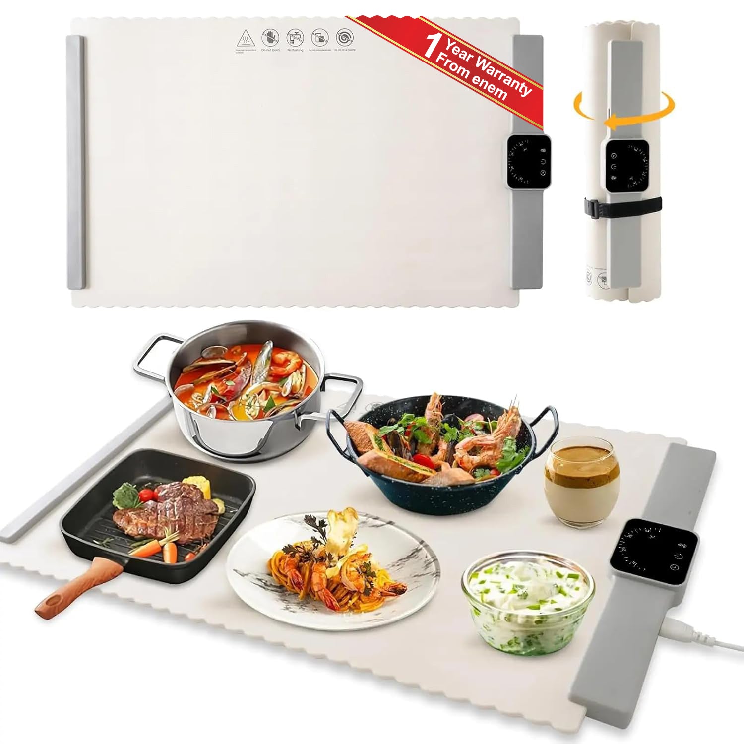 Enem Electric Foldable Warming Tray