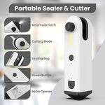 Enem 4-in-1 Mini Sealing Machine for Food Packets, with Cutter, Torch, Bottle Opener, Magnet, Full Customer Support from Enem, Portable Mini Sealing Machine, Packet Sealer Machine