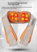 ENEM Shiatsu Back Massager with Heat – Deep Tissue Kneading Massage Cushion | 8 Rotating Nodes