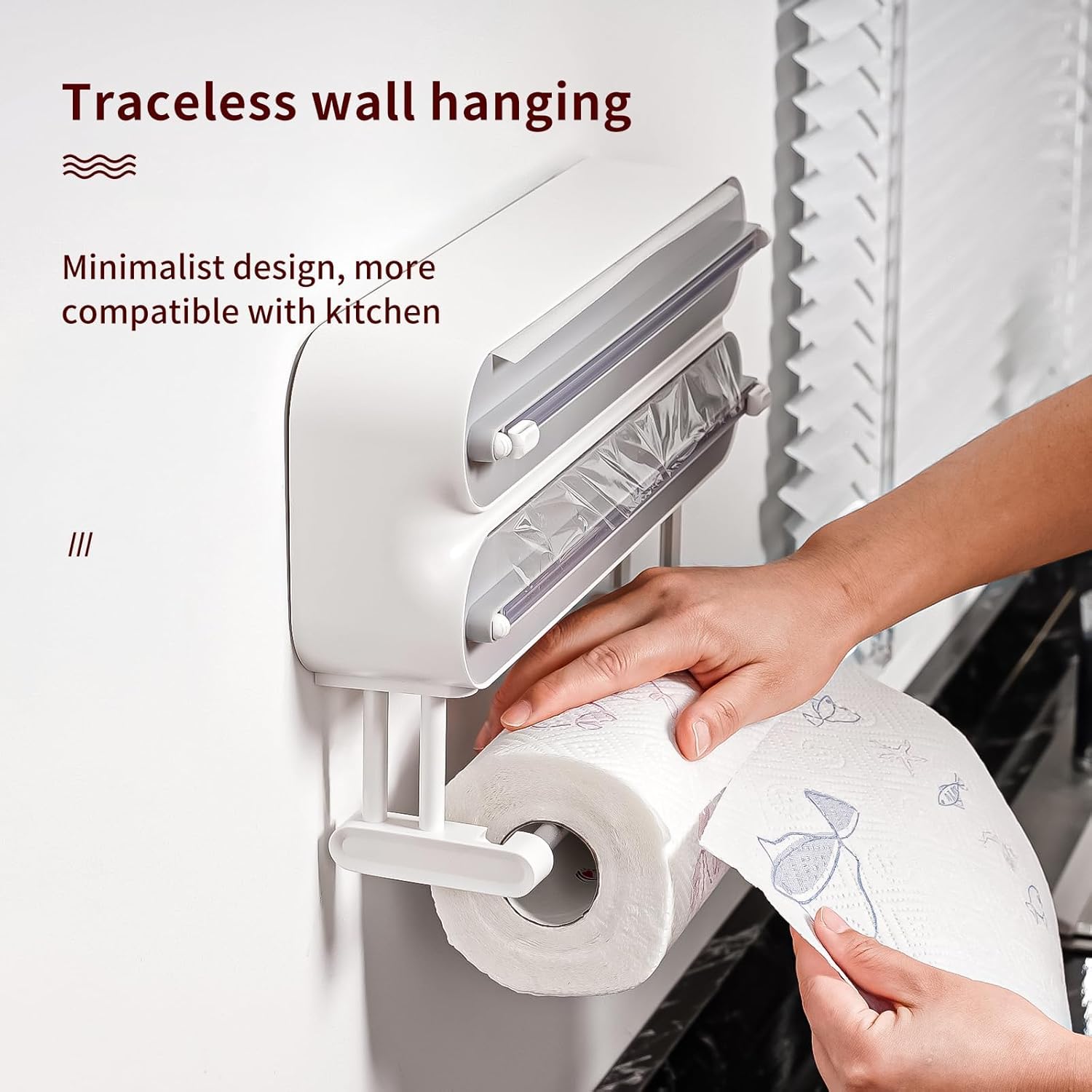 Enem 3 in 1 Cling Wrap Dispenser with Cutter With Free 2 Rolls Clin enem