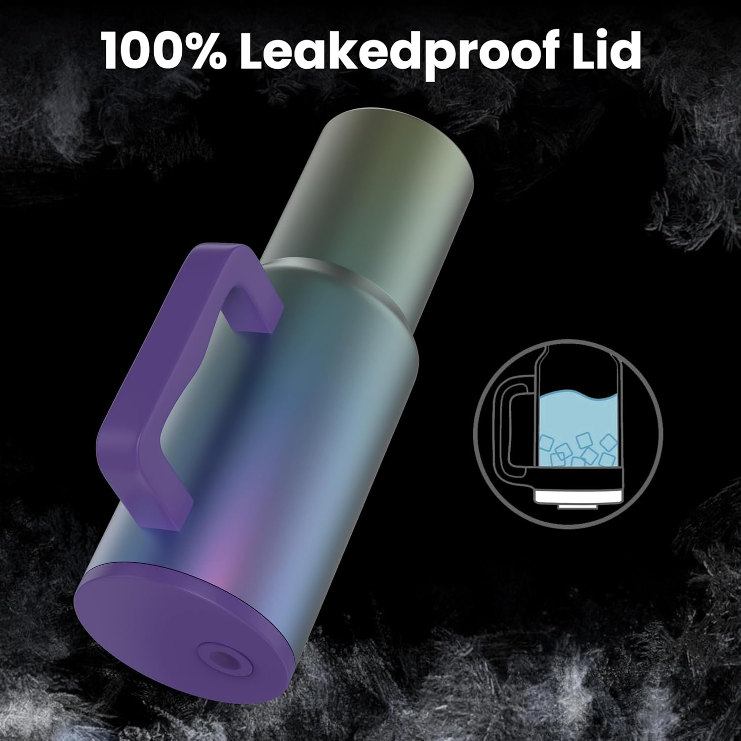 ENEM Stainless Steel Insulated Tumbler 1200ml –  Travel Mug | Midnight Aurora | Without Accessories