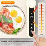 Enem Food Warmer Electric, with Extra Head Pad, Food Warming mat, Food Warmer Electric, 1 Year Warranty & Full Customer Support from Enem, Heat Pad with Adjustable Temperature Levels, 60 * 38 cm