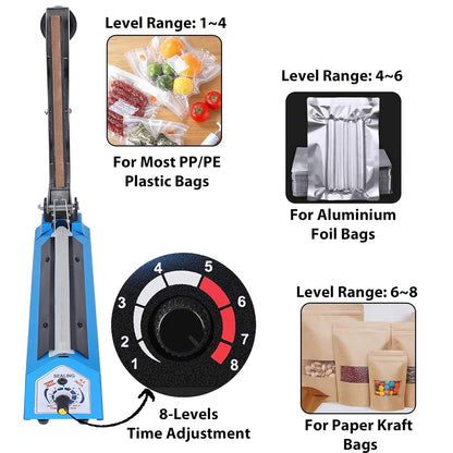 Enem Plastic Packing Sealing Machine, 8-inch (200mm)