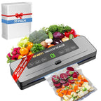 ENEM Vacuum Sealer Machine for Packing with Cutter, with 2 Year Warranty from enem, Sealing Machine for Food Packets, 65kpa Automatic Dry & Wet Air Packet Sealer Machine, With Free 20 Vacuum Pouches