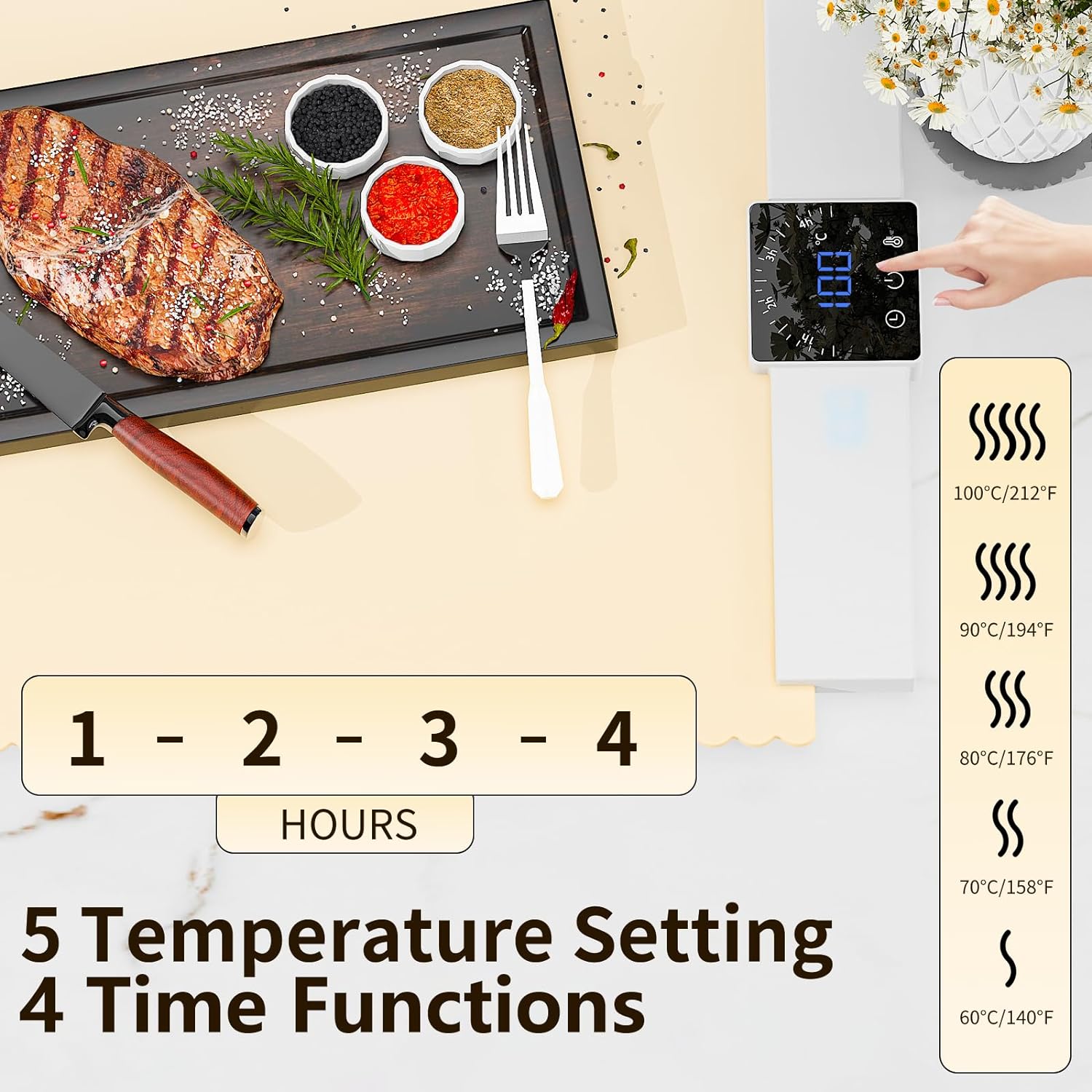 Enem Electric Foldable Warming Tray