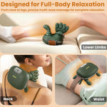 Enem Neck & Back Massager for Body, Neck & Cervical Pain, Wireless Portable Heated Human Hand Design Massager for Pain Relief and Muscle Relax With 1 Year Warranty (Green)