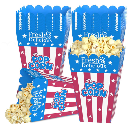 Enem Popcorn Cone, Popcorn and Candy Containers for kids party, Set of 30