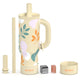 ENEM Stainless Steel Insulated Tumbler 1200ml – Travel Mug | Plugged Straw | Desert Leaf | With Accessories
