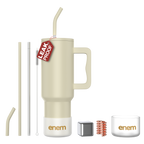 ENEM Stainless Steel Insulated Tumbler 1200ml – Leakproof Travel Mug | Minimal Latte