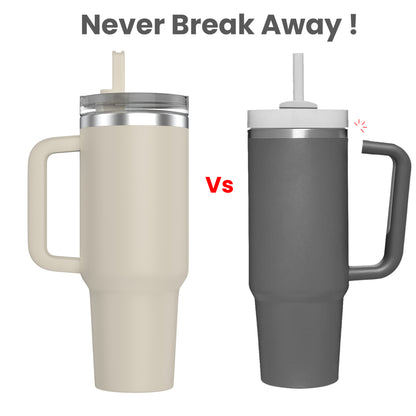 Enem Beige In-built Straw Tumbler