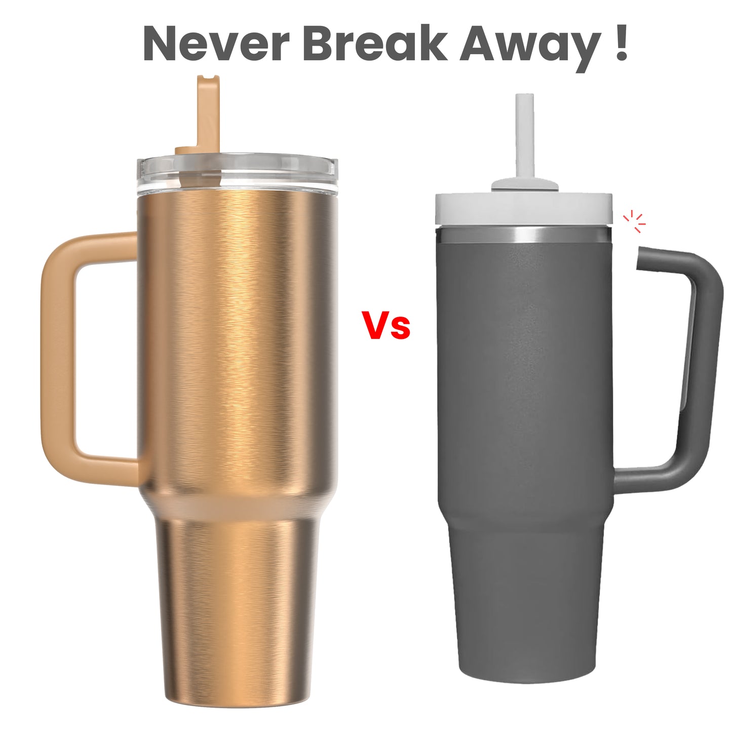 enem Tumbler, Blushed Gold, Tumbler with Inbuilt Straw, Sipper, with Lid Leak Proof, 1 Metal Ice Cube & 1 Copper Spring (Tamba), Mug Travel, 1.2L