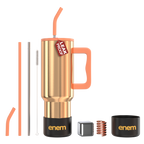 ENEM Stainless Steel Insulated Tumbler 1200ml – Leakproof Travel Mug | Liquid Gold