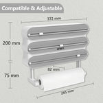 Enem 4-in-1 Cling Wrap Dispenser- Grey
