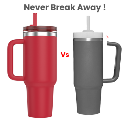 Enem Tumbler, Red Hot, Tumbler with Inbuilt Straw, Sipper, with Lid Leak Proof, 1 Metal Ice Cube & 1 Copper Spring