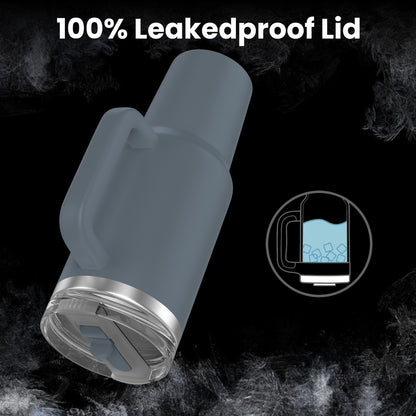 enem Tumbler, Ocean Haze, Tumbler with Inbuilt Straw, Sipper, with Lid Leak Proof, 1 Metal Ice Cube & 1 Copper Spring (Tamba), Mug Travel, 1.2L