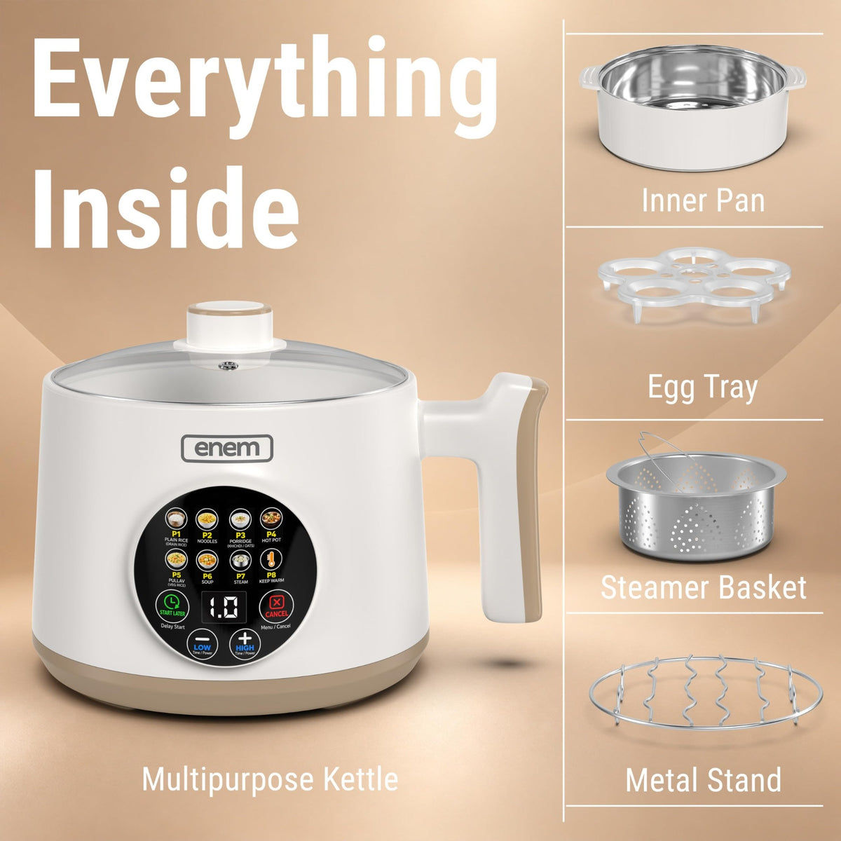 ENEM Multipurpose Kettle 1.2L