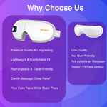 ENEM Eye Massager with Heat & Air Compression – Stress Relief, Reduce Eye Strain & Improve Sleep | Bluetooth Music