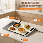Enem Food Warmer Electric, Heat Pad with 4 Adjustable Temperature Levels, 1 Year Warranty & Full Customer Support from Enem, Food Warmer, Food Warming Mat, 40cm * 38 cm