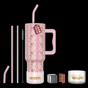 ENEM Stainless Steel Insulated Tumbler 1200ml – Travel Mug | New Rosewood Romance