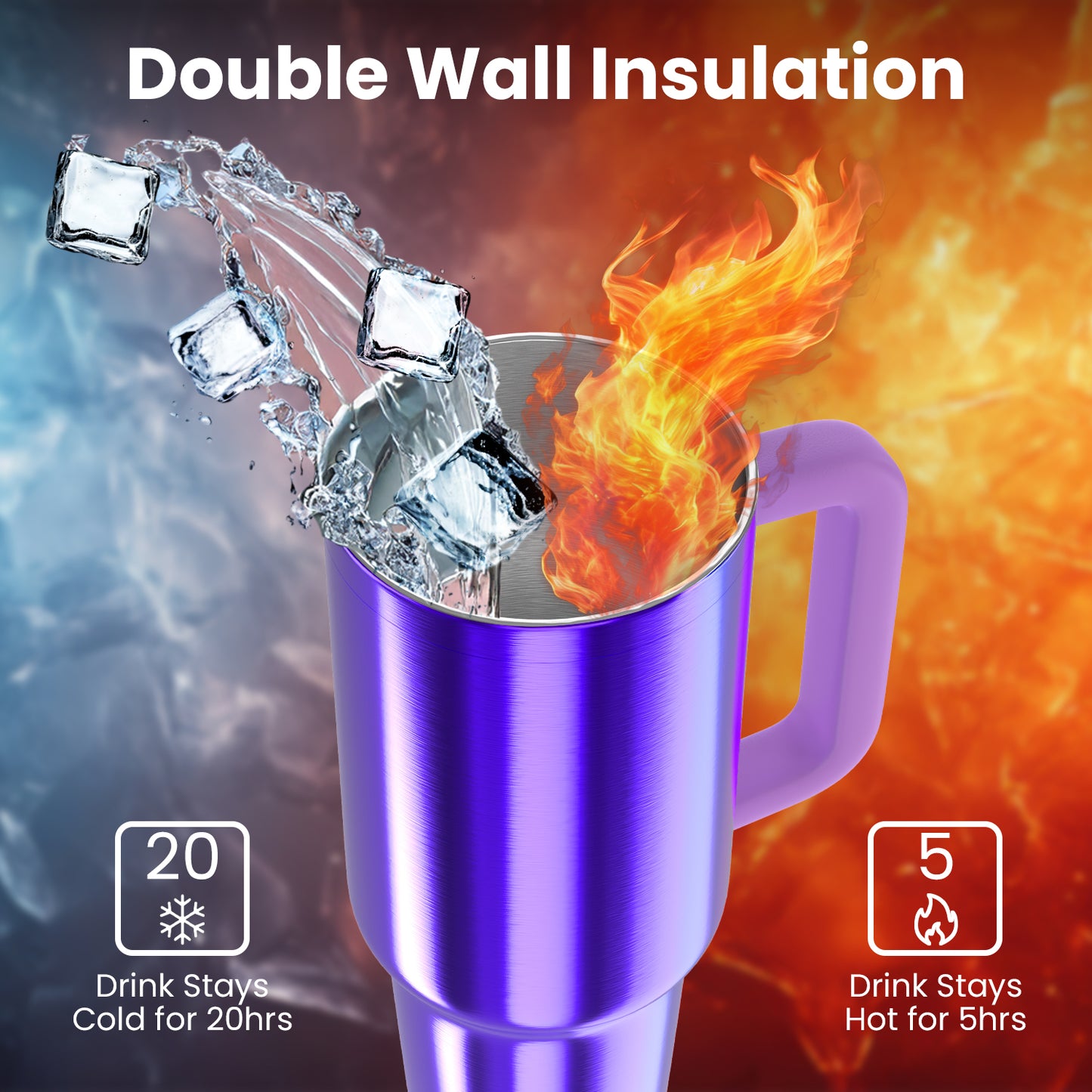 enem Tumbler, Unicorn Glow, Tumbler with Inbuilt Straw, Sipper, with Lid Leak Proof, 1 Metal Ice Cube & 1 Copper Spring (Tamba), Mug Travel, 1.2L